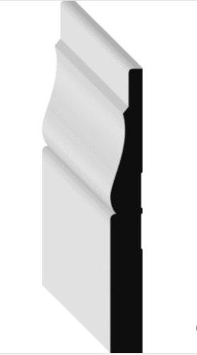 3/8" X 3-1/4" X 14' PRIMED MDF BASEBOARD - 1328267