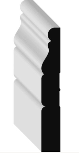 1/2" X 3-1/4" X 14' PRIMED MDF BASEBOARD - 1328314