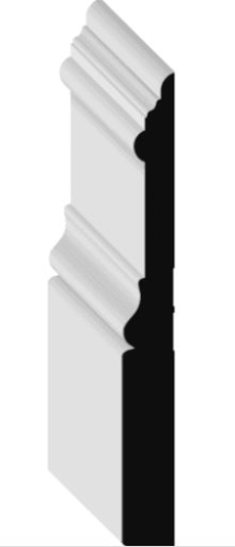 5/8" X 5" X 14' PRIMED MDF BASEBOARD - 1328399