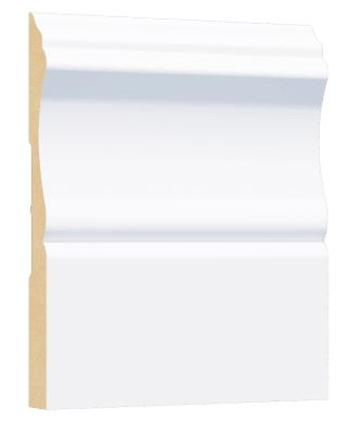 3/8" X 3-1/4" X 14' PRIMED MDF BASEBOARD - 1328405