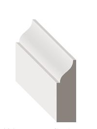 #3422 1-1/4" MDF DOORSTOP 7'
