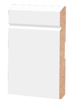 1/2" X 6" X 14' PRIMED MDF BASEBOARD - 1328537