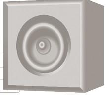 3" MAPLE ROSETTE BEVEL