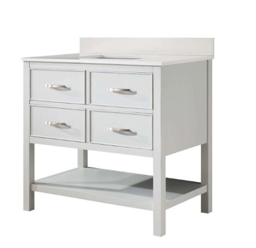 36"X21" GREY VANITY W/TOP