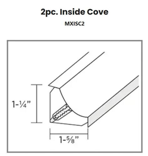 10' METEX PVC 2PC INSIDE COVE