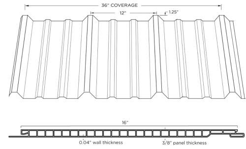 16" X 14' METEX PVC LINER