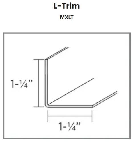 10' METEX PVC L-TRIM