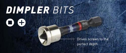 2" #2 SQUARE RECESS DIMPLER BIT