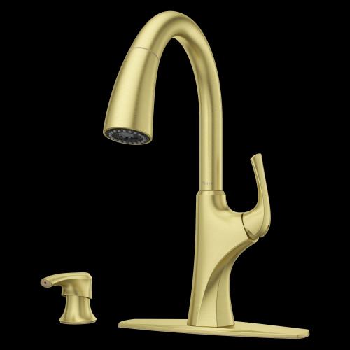RANCHO 1 HDL KITCHEN FAUCET B/GOLD