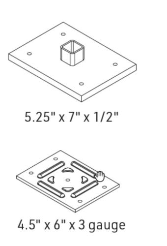 PLATE KIT 7X7&4.5X6 4 PLY BEAM