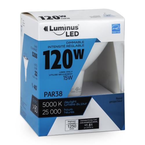 PAR38 LUMINUS LED 15W 5000K