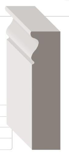 1" X 3-1/2" PMD BUTTON ROSETTE