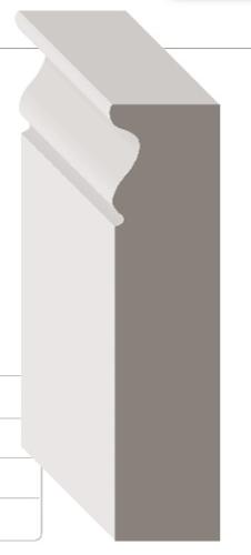 1"X3-1/2"X6" PRIMED PLINTH