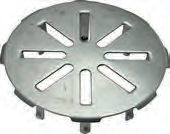 4" SS floor drain cover