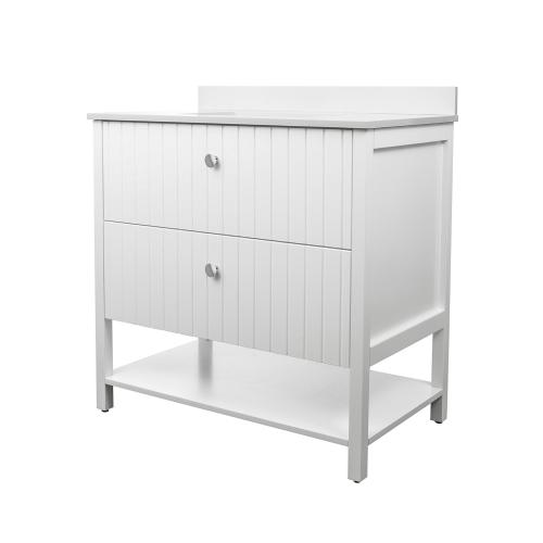 VANITY HARVARD MDF PAINT 2DR W/TOP 36"