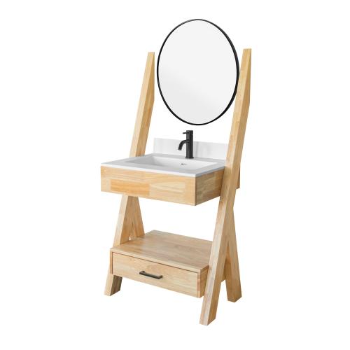 MILO LIT OAK VANITY SET