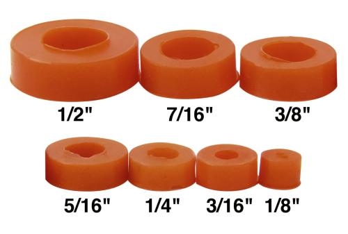 RUBBER DEPTH STOP 7PC CLAM (R)