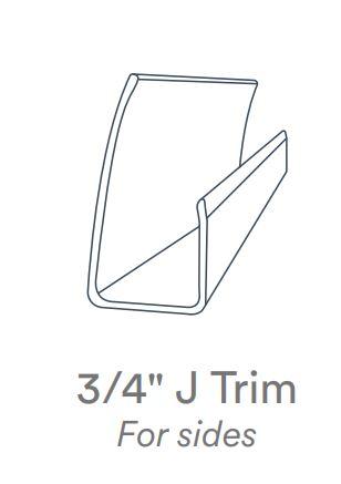 3/4" SLATWALL J TRIM