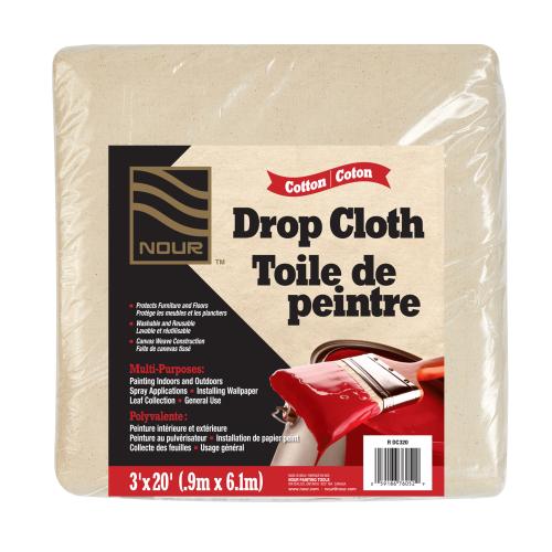 8 OUNCE COTTON DROP CLOTH 3' X 20'