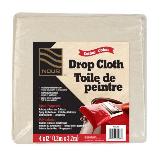 8 OUNCE COTTON DROP CLOTH 4' X 12'
