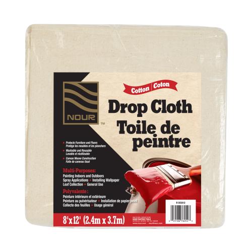 8 OUNCE COTTON DROP CLOTH 8' X 12'