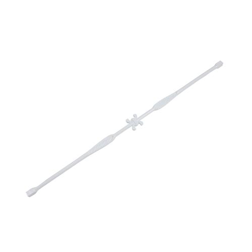 NARROW ROUND DEC. PICKET WHT