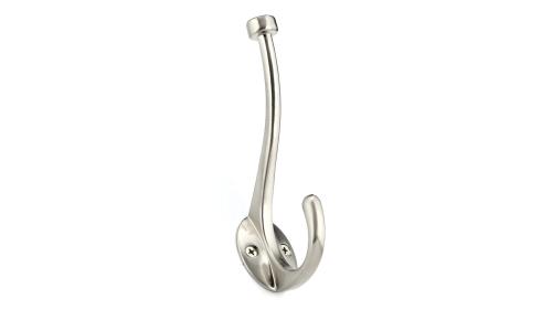 HOOK DOUBLE BRUSHED NICKEL (R)