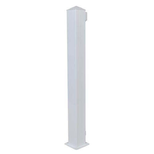 REGAL  4"  WHITE END POST