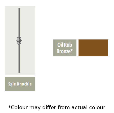 SINGLE KNUCKLE 35" OIL RUBBED BRONZE