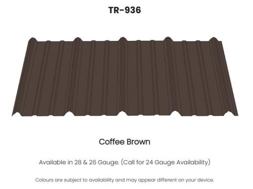TR936 20' COFFEE BROWN METAL 29GA