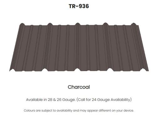TR936 CHARCOAL METAL 29GA 20'