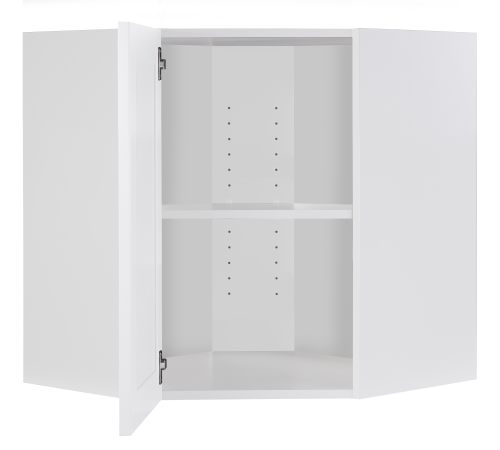 24"X30" (OW)WALL CORNER UPPER   STOCK WHITE SHAKER (KD UNIT)