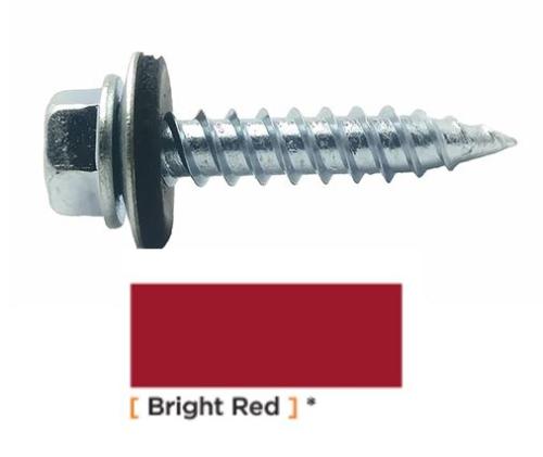 #14 x 1-1/4" Screws Bright Red Weatherguard