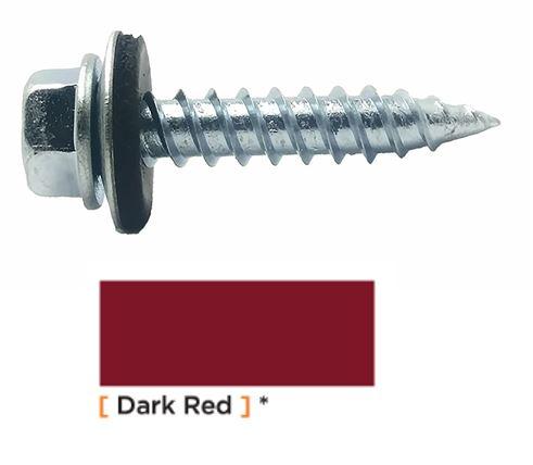 #14 x 1-1/4" Screws Dark Red Weatherguard