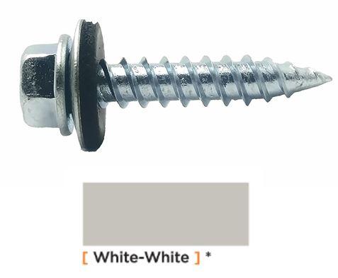 #14 x 1-1/4" Screws White White Weatherguard