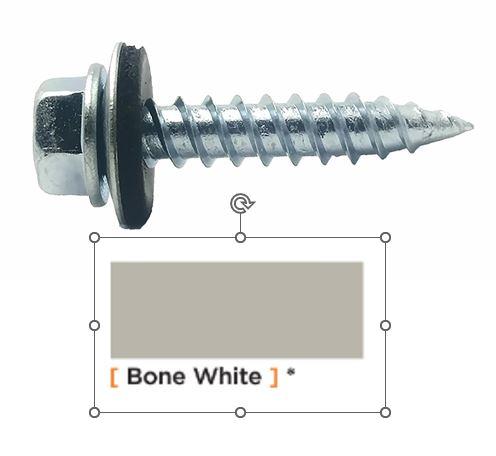 #14 x 2" Screws Bone White Weatherguard