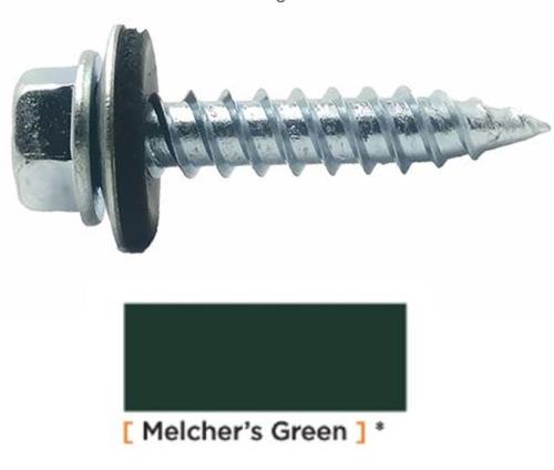 #14 x 2" Screws Melchers Green Weatherguard