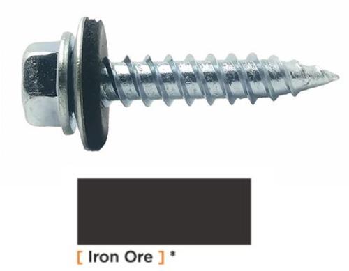 #12 x 3/4" w/Washer Iron Ore Stitch Screw