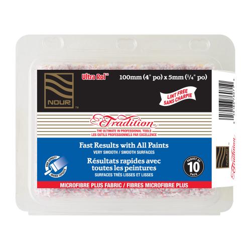 TRADITION 4" X 5MM MICROFIBRE PLUS ULTRA ROL 10-PK