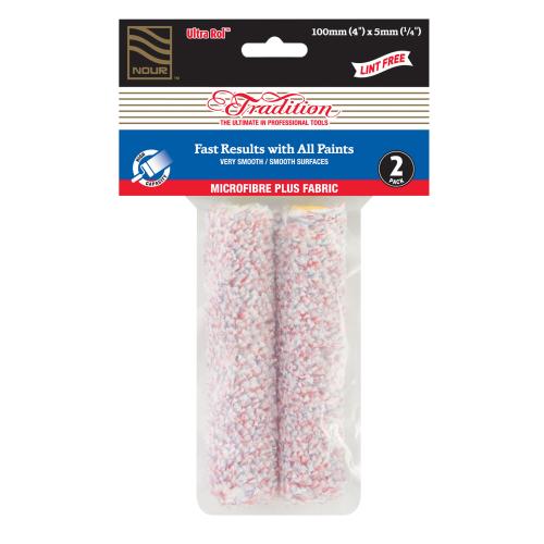 TRADITION 4" X 5MM MICROFIBRE PLUS ULTRA ROL 2-PK