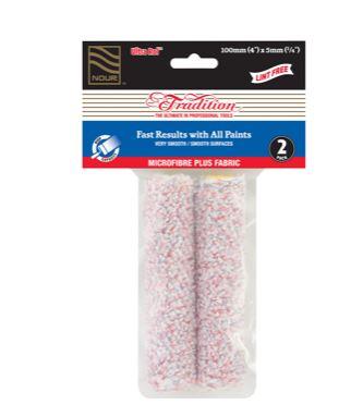 TRAD MICROFIBR 4" 2PK 100MMX10MM