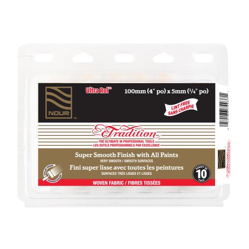 TRADITION 4" X 5MM WOVEN LINT FREE ULTRA ROL 10-PK