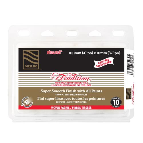 TRADITION 4" X 10MM WOVEN LINT FREE ULTRA ROL 10-PK