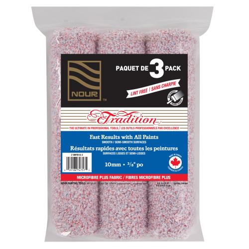 TRADITION 9.5" MICROFIBRE PLUS 3 PK 10MM
