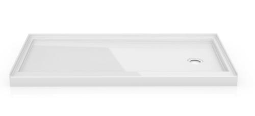 60" X32" RIGHT DRAIN S/B WHT