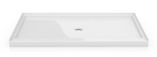 60" X 36" WHT ITF CENTRE DRAIN