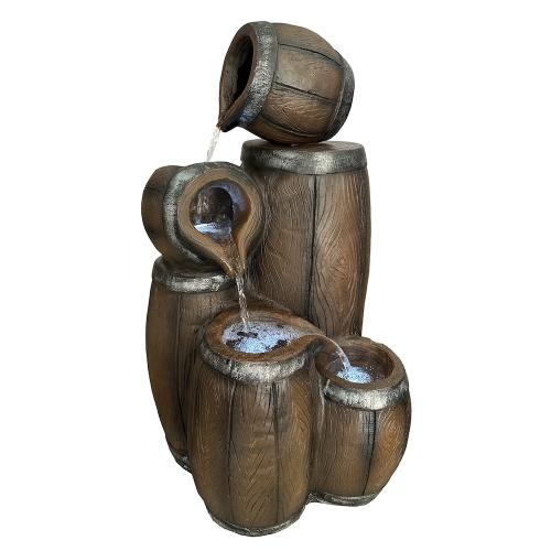 FOUNTAIN - SPILLING CASK LED 28"