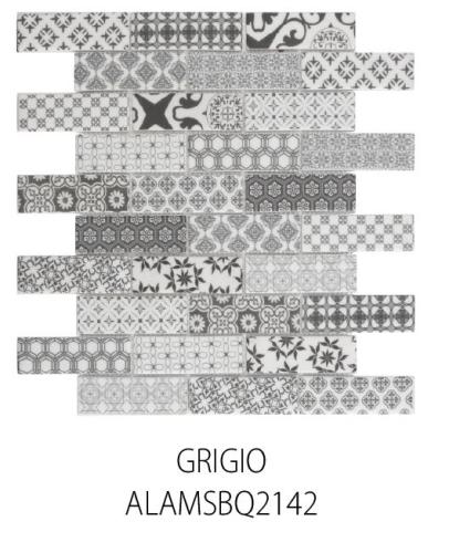 MILANO BISCOTTI GRIGIO MOSAIC11.8x12.5 (SOLD BY PIECE)