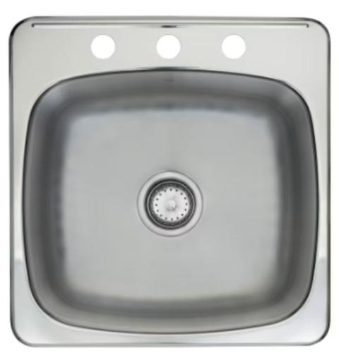 SINGLE BOWL KINDRED 20X20