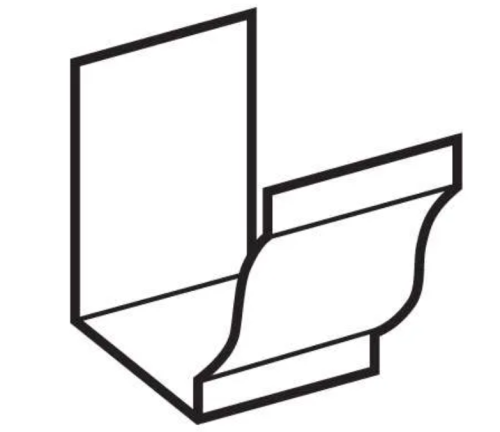 ALUM 5" GUTTER CONNECTOR BLACK LG